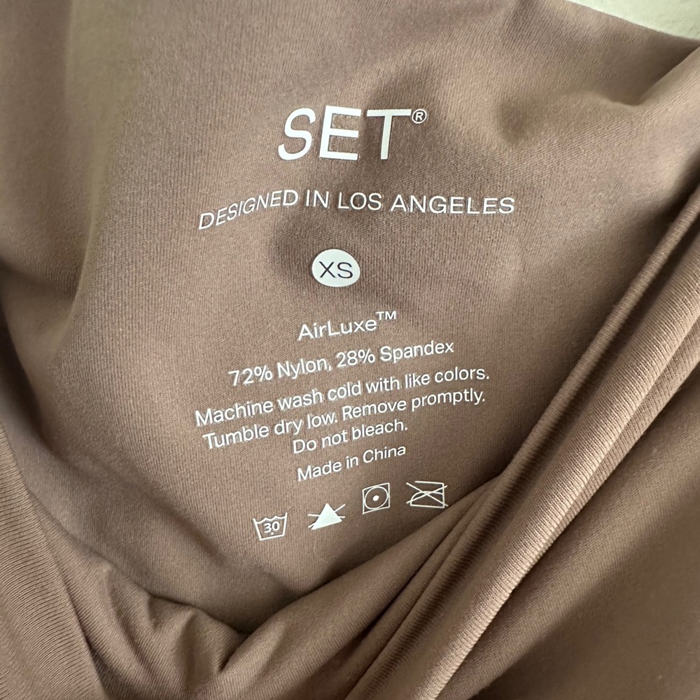 SET Active Brown AirLuxe Leggings XS